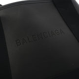 BALENCIAGA バレンシアガ ネイビーカバス XS 黒 シルバー金具 390346 レディース レザー ハンドバッグ Aランク 中古 銀蔵