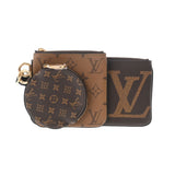 LOUIS VUITTON ルイヴィトン モノグラム ジャイアントリバース ポシェットトリオ ブラウン/ベージュ M68756 レディース モノグラムキャンバス ポーチ 新品 銀蔵