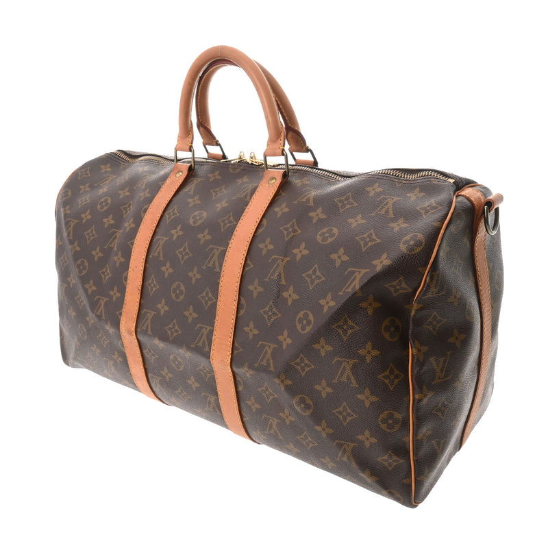 LOUIS VUITTON ルイヴィトン モノグラム キーポルバンドリエール 50 ブラウン M41416 レディース モノグラムキャンバス ボストンバッグ Bランク 中古 銀蔵