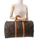 LOUIS VUITTON ルイヴィトン モノグラム キーポル 50 ブラウン M41426 ユニセックス モノグラムキャンバス ボストンバッグ Bランク 中古 銀蔵