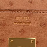 HERMES エルメス バーキン30 ベージュ ゴールド金具 □J刻印(2006年頃) レディース オーストリッチ ハンドバッグ Aランク 中古 銀蔵