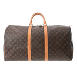 LOUIS VUITTON ルイヴィトン モノグラム キーポル 55 ブラウン M41424 ユニセックス モノグラムキャンバス ボストンバッグ Bランク 中古 銀蔵