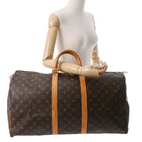 LOUIS VUITTON ルイヴィトン モノグラム キーポル 55 ブラウン M41424 ユニセックス モノグラムキャンバス ボストンバッグ Bランク 中古 銀蔵