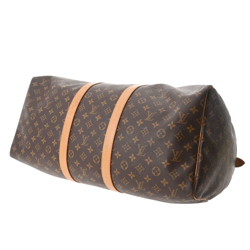 LOUIS VUITTON ルイヴィトン モノグラム キーポル 55 ブラウン M41424 ユニセックス モノグラムキャンバス ボストンバッグ Bランク 中古 銀蔵