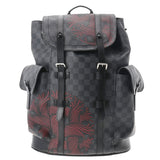 LOUIS VUITTON ルイヴィトン ダミエグラフィット クリストファー PM LVリーグ 黒/グレー N41055 メンズ ダミエグラフィットキャンバス リュック・デイパック ABランク 中古 銀蔵