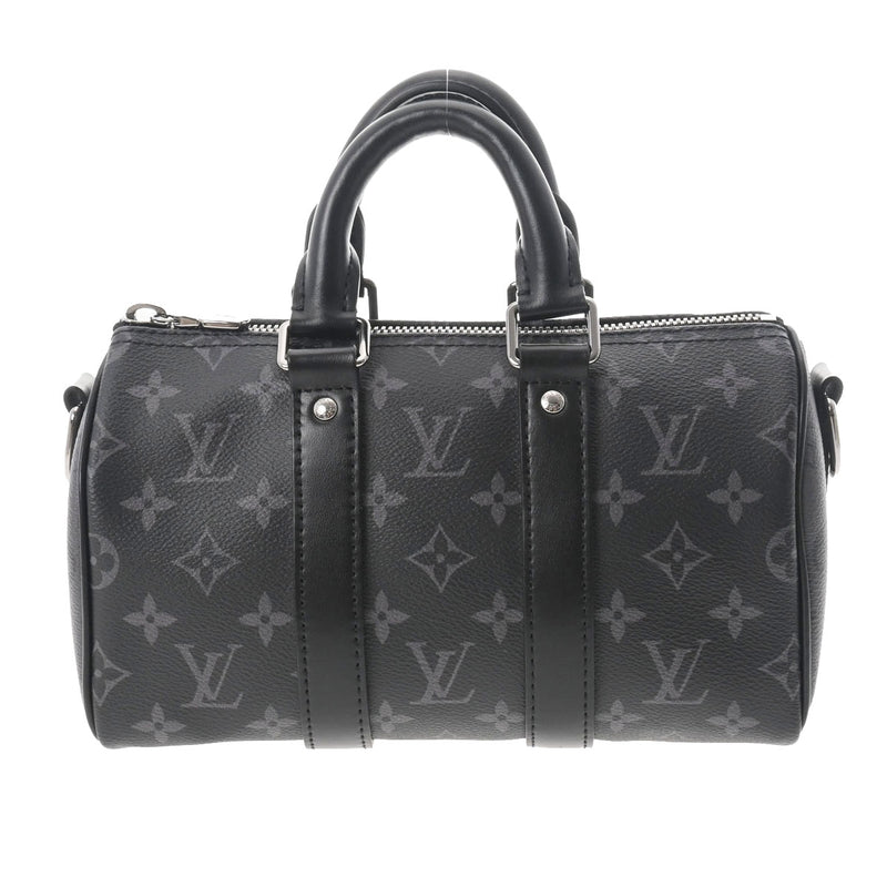 LOUIS VUITTON ルイヴィトン モノグラムエクリプス キーポルバンドリエール 25 ブラック M46271 メンズ モノグラムエクリプスリバースキャンバス ボストンバッグ 新同 中古 銀蔵