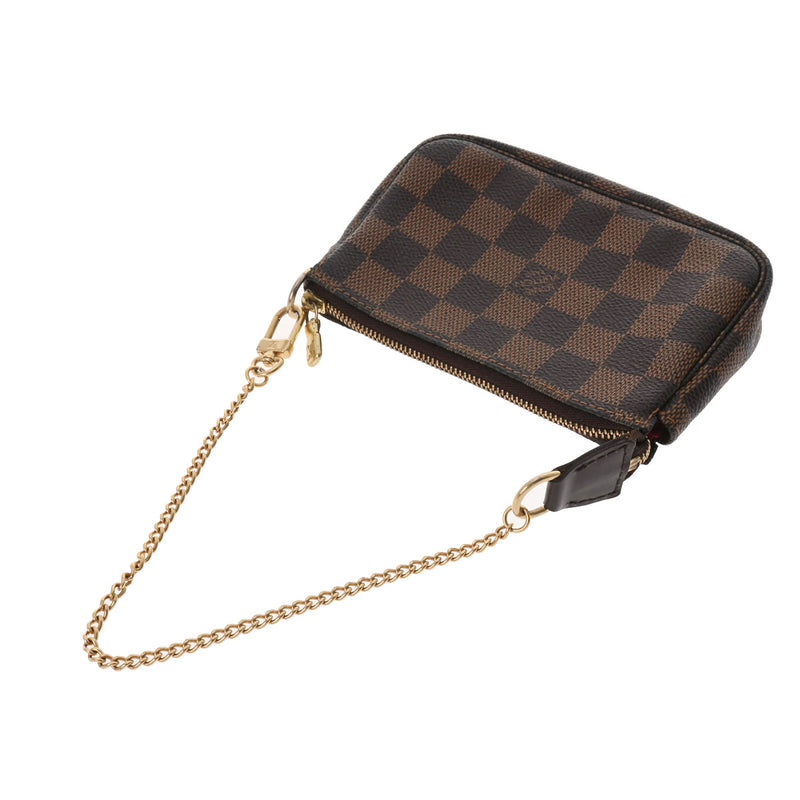 LOUIS VUITTON ルイヴィトン ダミエ ミニアクセサリーポーチ ブラウン N58009 レディース ダミエキャンバス アクセサリーポーチ ABランク 中古 銀蔵