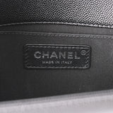 CHANEL シャネル ボーイシャネル チェーンショルダー 黒 アンティーク調シルバー金具 A67086 レディース キャビアスキン ショルダーバッグ 未使用 銀蔵
