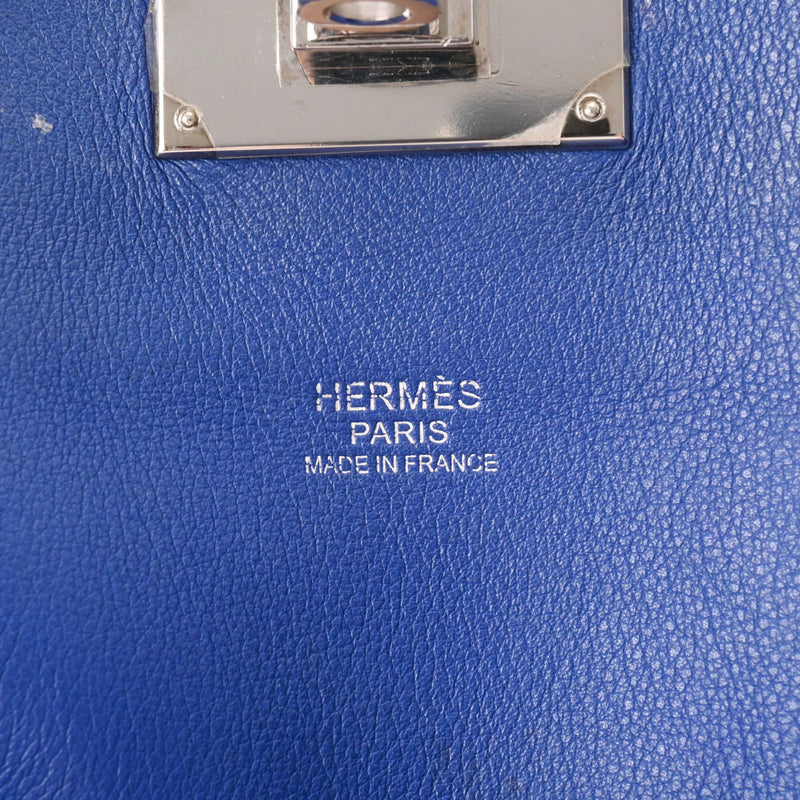 HERMES エルメス ツールボックス 20 2WAY ブルーエレクトリック パラジウム金具 □O刻印(2011年頃) レディース ヴォースイフト ハンドバッグ Bランク 中古 銀蔵