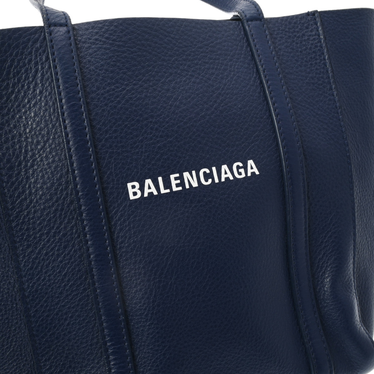 BALENCIAGA バレンシアガ エブリデイ XXS 2WAY ネイビー 551815 レディース レザー トートバッグ Aランク 中古 銀蔵