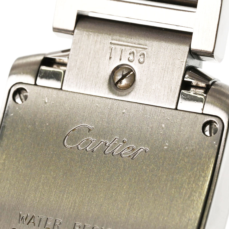CARTIER カルティエ タンクフランセーズ SM W51008Q3 レディース SS 腕時計 クオーツ ホワイト文字盤 Aランク 中古 銀蔵