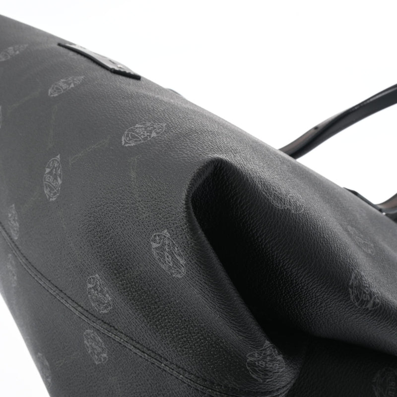 BERLUTI ベルルッティ ピュア クレスト ブラック シルバー金具 メンズ PVC トートバッグ Aランク 中古 銀蔵