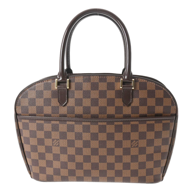 LOUIS VUITTON ルイヴィトン ダミエ サリア オリゾンタル ブラウン N51282 レディース ダミエキャンバス ハンドバッグ Bランク 中古 銀蔵