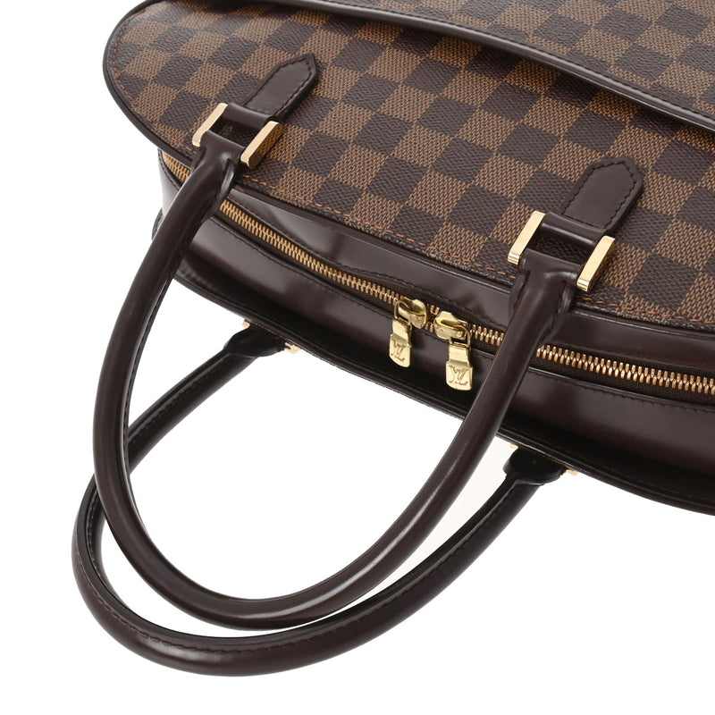 LOUIS VUITTON ルイヴィトン ダミエ サリア オリゾンタル ブラウン N51282 レディース ダミエキャンバス ハンドバッグ Bランク 中古 銀蔵