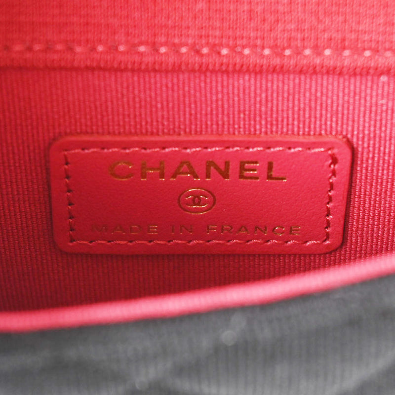 CHANEL シャネル マトラッセ ミニ チェーンポーチ 黒 ゴールド金具 レディース ジャージー ポーチ 未使用 銀蔵