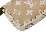 LOUIS VUITTON ルイヴィトン モノグラムジャイアント ミニポシェット アクセソワール ベージュ/カーキ M67579 レディース モノグラムジャイアント コインケース Aランク 中古 銀蔵