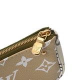 LOUIS VUITTON ルイヴィトン モノグラムジャイアント ミニポシェット アクセソワール ベージュ/カーキ M67579 レディース モノグラムジャイアント コインケース Aランク 中古 銀蔵