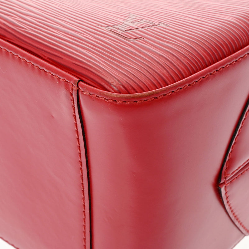 Louis Vuitton 美品 赤 エピ サブロン ハンドバッグ ルイヴィトン