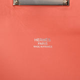 HERMES エルメス ツールボックス 26  フラミンゴ パラジウム金具 T刻印(2015年頃) レディース エバーカラー ハンドバッグ Aランク 中古 銀蔵