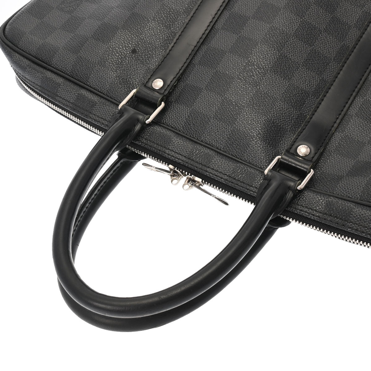 LOUIS VUITTON ルイヴィトン ダミエ グラフィット PDV ブラック N41125 メンズ ダミエグラフィットキャンバス ビジネスバッグ  Bランク 中古 - 最大70%オフでお得に買