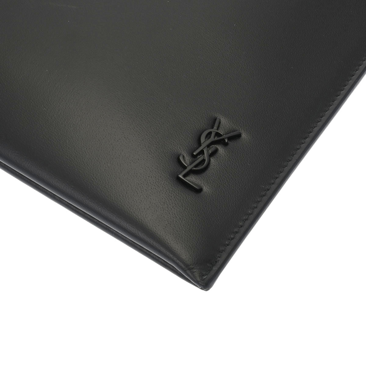 SAINT LAURENT サンローラン YSLロゴ 黒 607782 メンズ レザー 