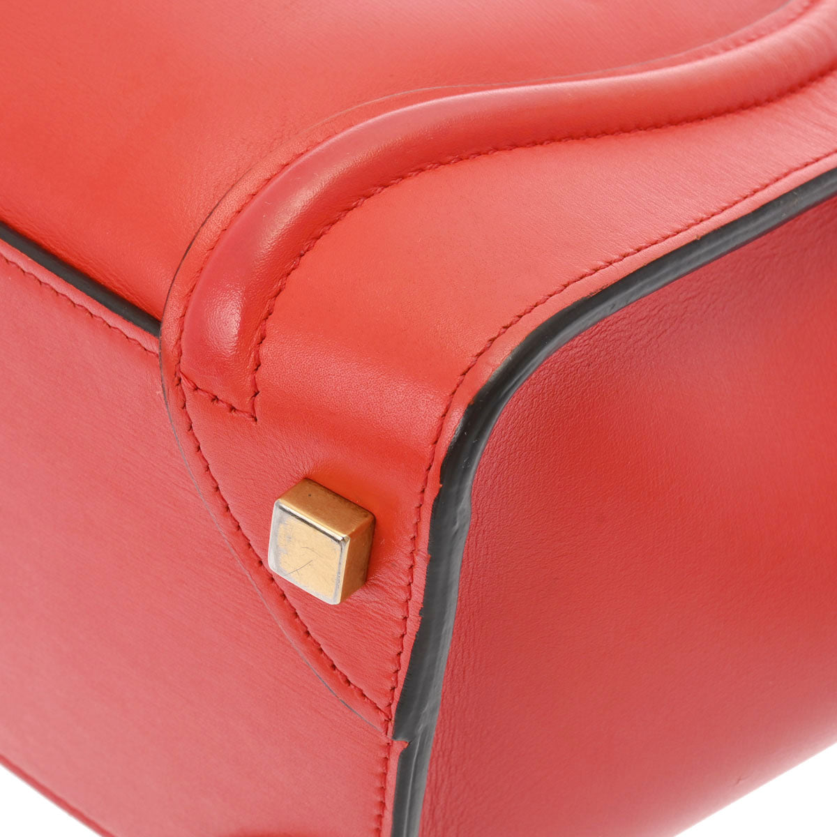 CELINE（セリーヌ）ラゲージ マイクロショッパー レザーレッド