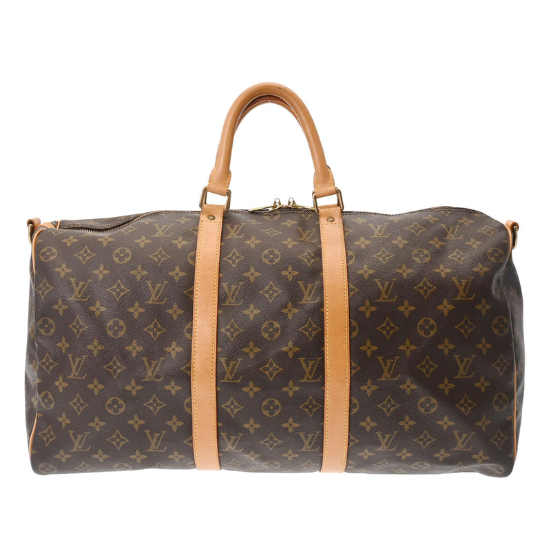 LOUIS VUITTON ルイヴィトン モノグラム キーポル バンドリエール 50 ブラウン M41416 レディース モノグラムキャンバス ボストンバッグ Bランク 中古 銀蔵