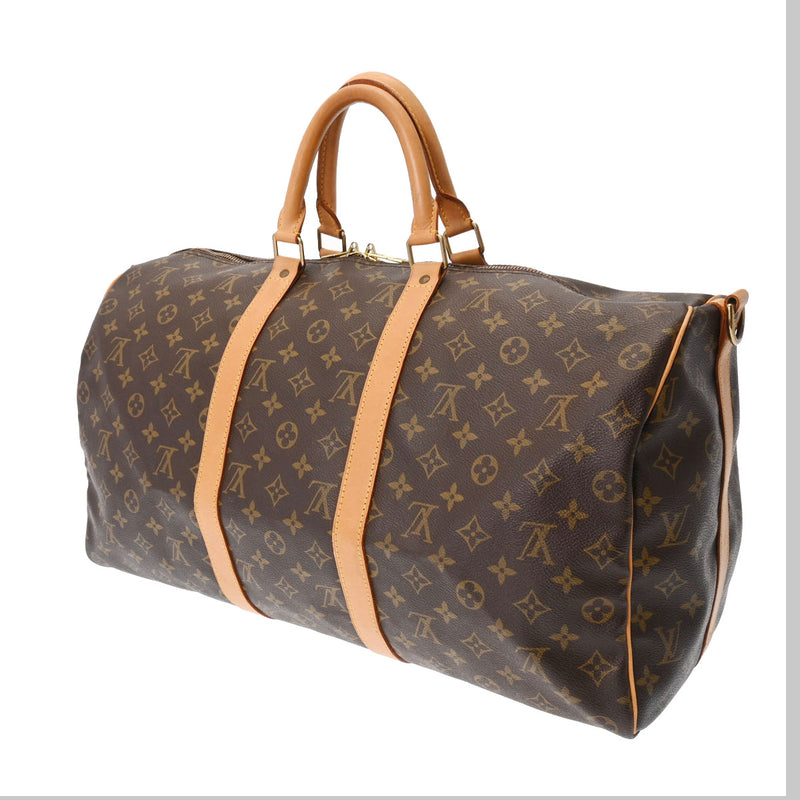 LOUIS VUITTON ルイヴィトン モノグラム キーポル バンドリエール 50 ブラウン M41416 レディース モノグラムキャンバス ボストンバッグ Bランク 中古 銀蔵