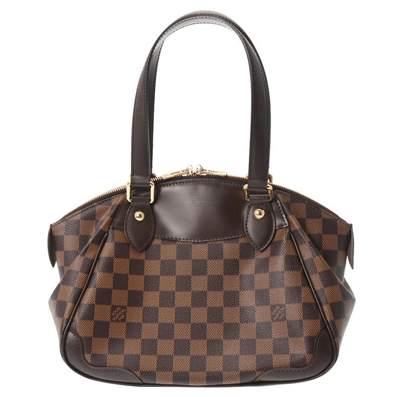 LOUIS VUITTON ルイヴィトン ダミエ ヴェローナ PM ブラウン N41117 レディース ダミエキャンバス ハンドバッグ 新同 中古 銀蔵