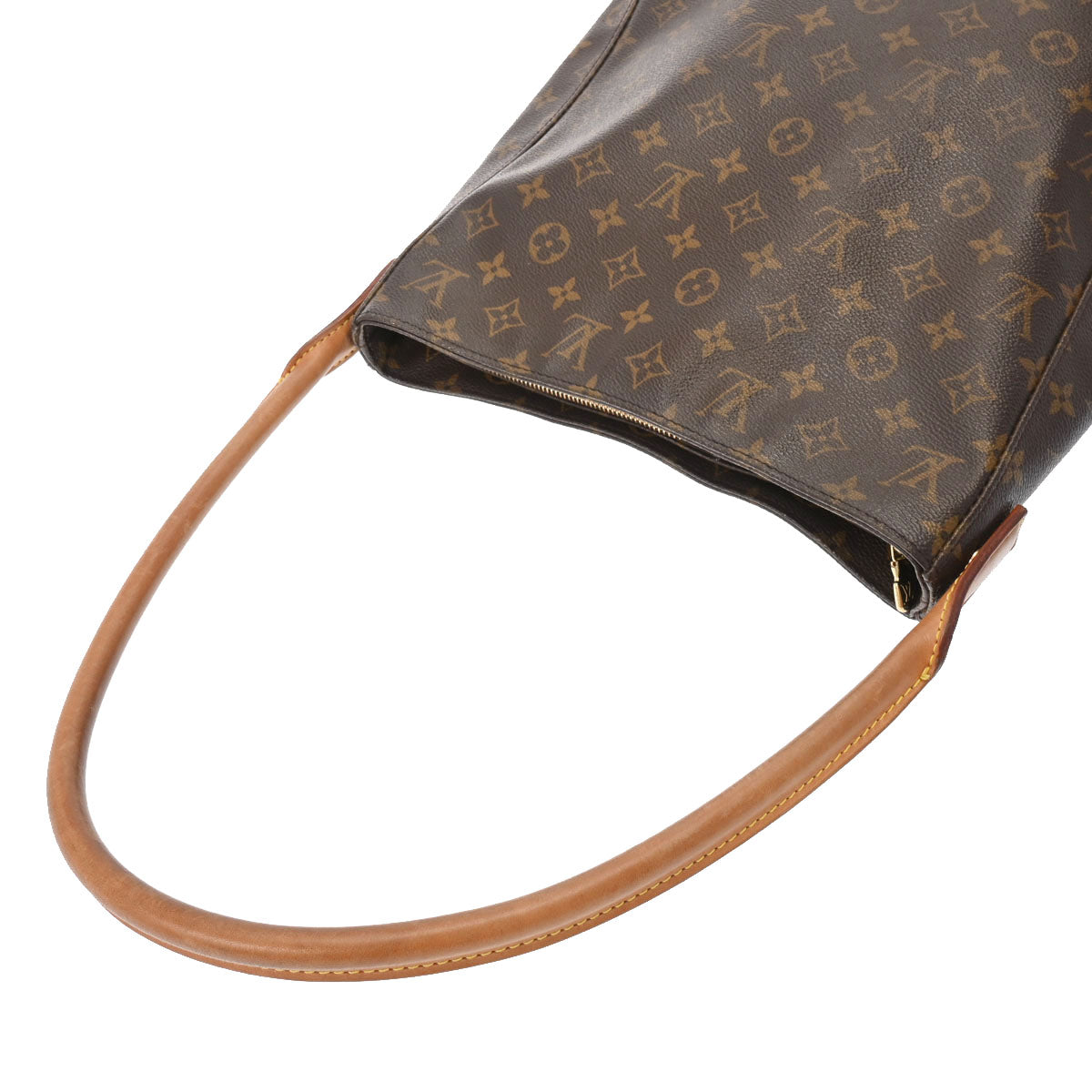 LOUIS VUITTON ルイヴィトン モノグラム ルーピング GM ブラウン 