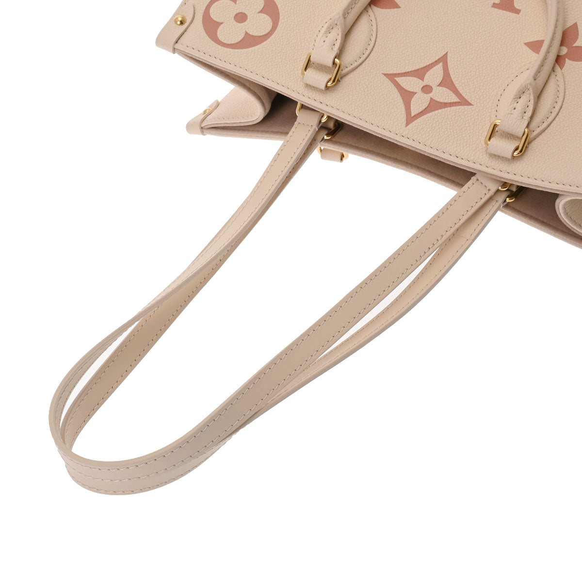 ルイヴィトンオンザゴー MM 2WAYトート 43006 クレーム レディース  