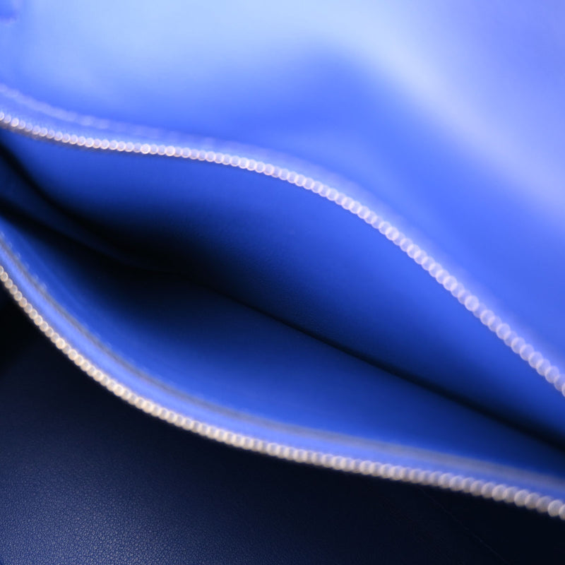 HERMES エルメス ケリー 25 内縫い ブルーエレクトリック パラジウム金具 C刻印(2018年頃) レディース ヴォースイフト 2WAYバッグ Aランク 中古 銀蔵