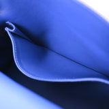 HERMES エルメス ケリー 25 内縫い ブルーエレクトリック パラジウム金具 C刻印(2018年頃) レディース ヴォースイフト 2WAYバッグ Aランク 中古 銀蔵