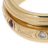 PIAGET ピアジェ ポセションリング  ルビー ダイヤ 16.5号 レディース K18イエローゴールド リング・指輪 Aランク 中古 銀蔵