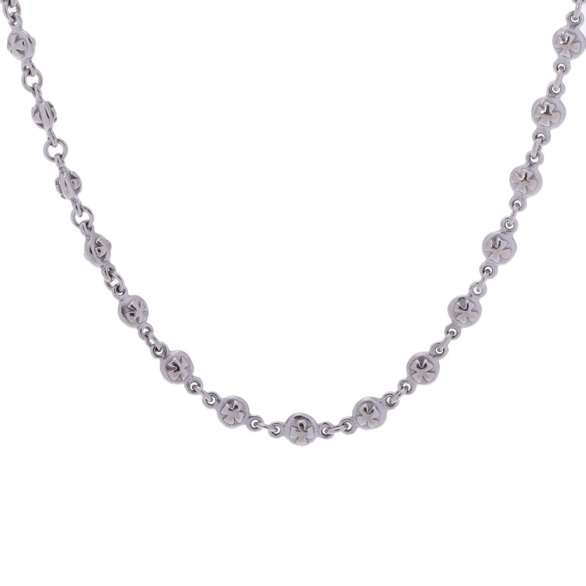 ローリーロドキンミニクロス チェーン レディース K18ホワイトゴールド