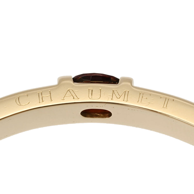 CHAUMET ショーメ ガーネット レディース K18イエローゴールド バングル Aランク 中古 銀蔵