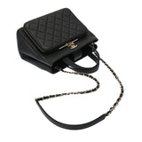 CHANEL シャネル スモール ショッピングバッグ 2WAY 黒 ゴールド金具 A93750 レディース キャビアスキン ハンドバッグ Aランク 中古 銀蔵