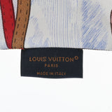 LOUIS VUITTON ルイヴィトン バンドー アップアンドアウェイ ピンク/ホワイト M78442 レディース シルク100％ スカーフ Aランク 中古 銀蔵