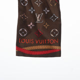 LOUIS VUITTON ルイヴィトン バンドー アップアンドアウェイ ピンク/ホワイト M78442 レディース シルク100％ スカーフ Aランク 中古 銀蔵
