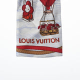 LOUIS VUITTON ルイヴィトン バンドー アップアンドアウェイ ピンク/ホワイト M78442 レディース シルク100％ スカーフ Aランク 中古 銀蔵