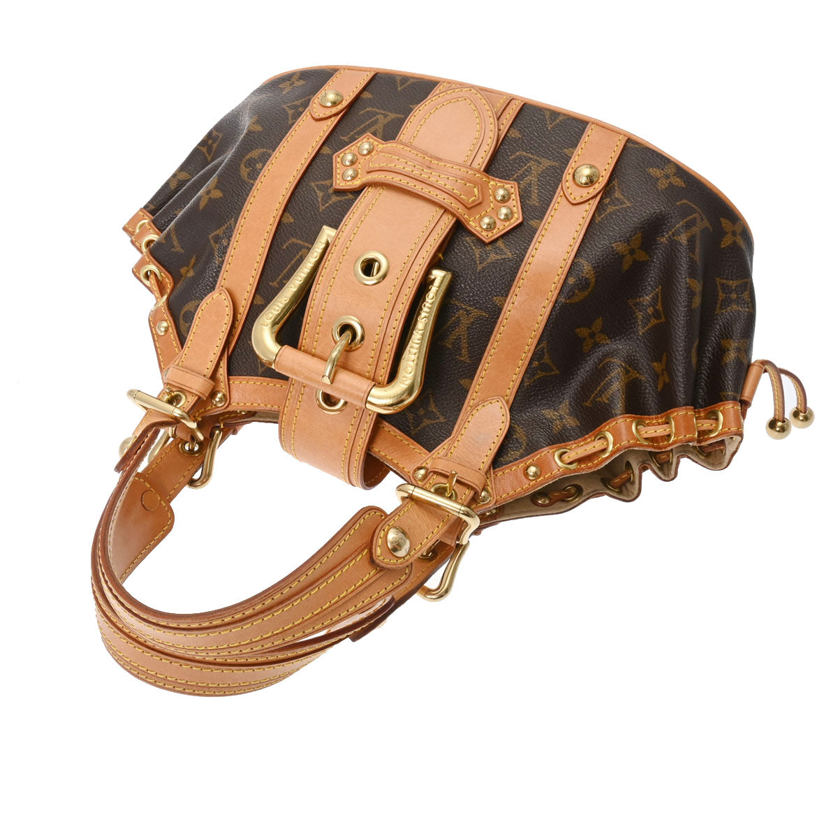 LOUIS VUITTON ルイヴィトン モノグラム テダ GM ブラウン M92393 レディース モノグラムキャンバス ハンドバッグ ABランク  中古 - 『サイバーパンク 2077』