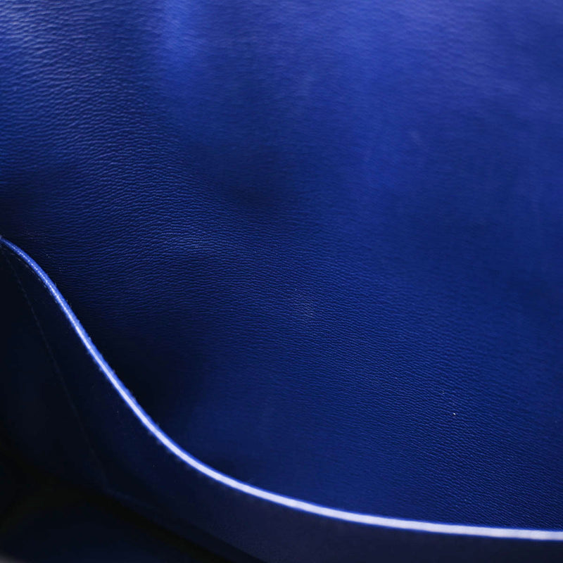 HERMES エルメス バーキン 35 ブルーエレクトリック パラジウム金具 □P刻印(2012年頃) レディース ポロサス ハンドバッグ ABランク 中古 銀蔵