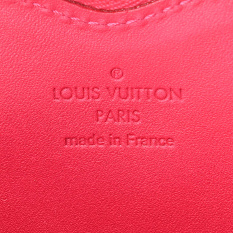 LOUIS VUITTON ルイヴィトン ヴェルニ ポルトモネクール  ローズポップ M93657 レディース モノグラムヴェルニ コインケース 新同 中古 銀蔵