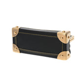 LOUIS VUITTON ルイヴィトン スハリ ポルトモネヴィエノワ がま口小銭入れ ノワール M91832 ユニセックス レザー コインケース ABランク 中古 銀蔵