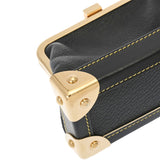 LOUIS VUITTON ルイヴィトン スハリ ポルトモネヴィエノワ がま口小銭入れ ノワール M91832 ユニセックス レザー コインケース ABランク 中古 銀蔵