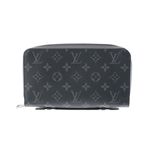 LOUIS VUITTON ルイヴィトン モノグラムエクリプス ジッピー XL 黒/グレー M61698 メンズ モノグラムエクリプスキャンバス 長財布 Aランク 中古 銀蔵