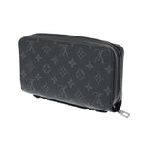 LOUIS VUITTON ルイヴィトン モノグラムエクリプス ジッピー XL 黒/グレー M61698 メンズ モノグラムエクリプスキャンバス 長財布 Aランク 中古 銀蔵