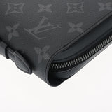 LOUIS VUITTON ルイヴィトン モノグラムエクリプス ジッピー XL 黒/グレー M61698 メンズ モノグラムエクリプスキャンバス 長財布 Aランク 中古 銀蔵