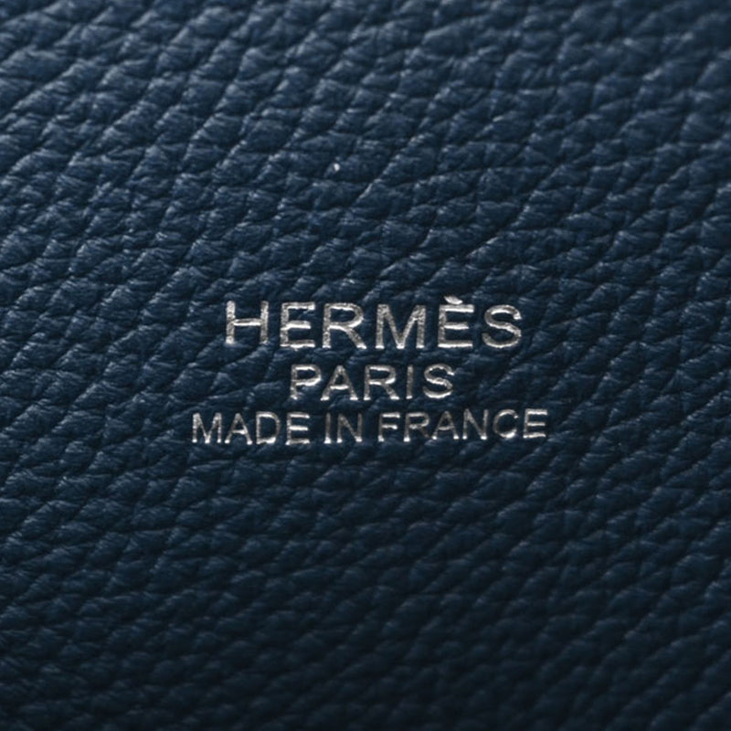 HERMES エルメス ボリード 45 ブルードマルド パラジウム金具 T刻印(2015年頃) ユニセックス トゴ ハンドバッグ Aランク 中古 銀蔵