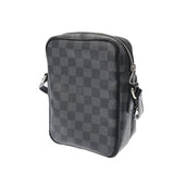 LOUIS VUITTON ルイヴィトン ダミエ グラフィット レム ブラック N41446 メンズ ダミエグラフィットキャンバス ショルダーバッグ Aランク 中古 銀蔵